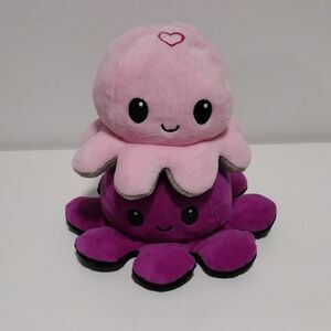 cute reversible octopus plush toys